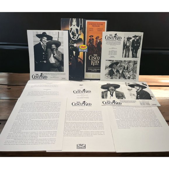 TNT Movie Press Kit Cisco Kid 1994 Cheech Marin Jimmy Smits Ron Perlman - Picture 1 of 10